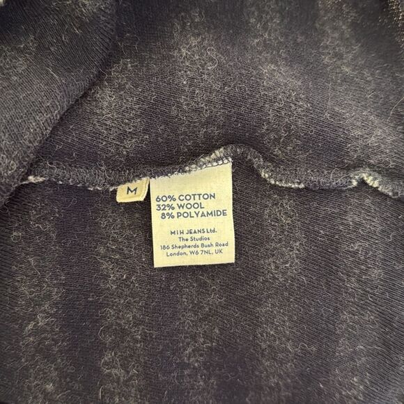 M.i.H Striped Wool Cotton Blend Semi Cropped Sweater Top - Picture 12 of 13